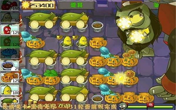 植物大戰(zhàn)僵尸長城版截圖1