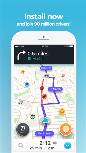Waze中文版截图0