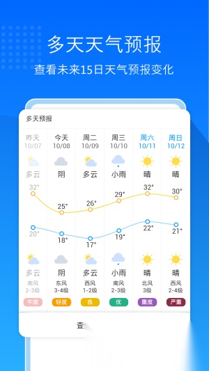 天气预报极速版截图0
