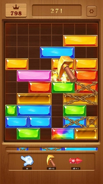 方块宝石滑消消截图2