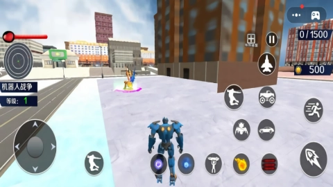 變形機(jī)甲破壞城市截圖2