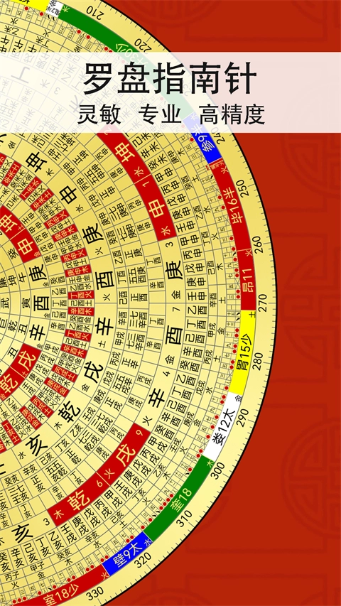精密罗盘指南针截图4
