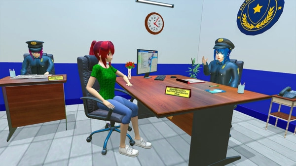 动漫女孩警察截图2