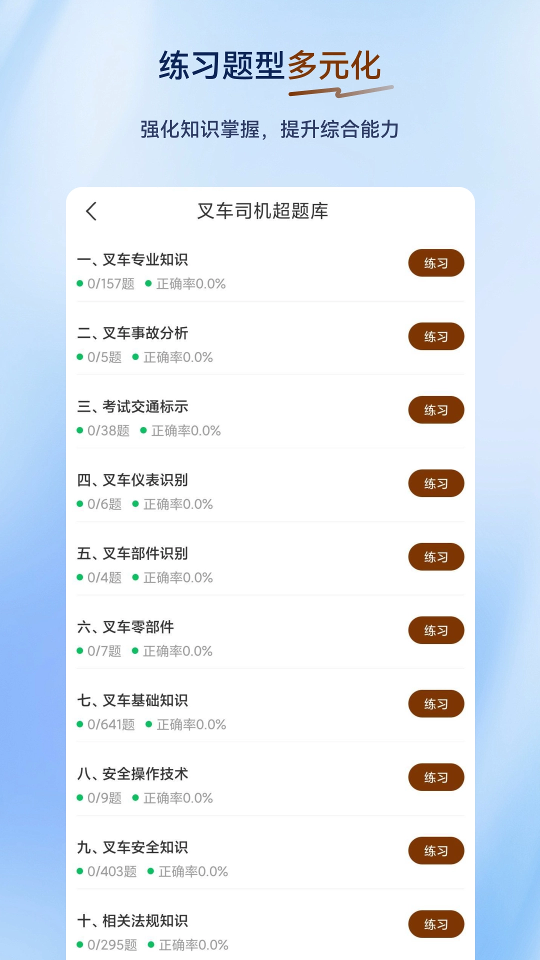叉车司机超题库截图3