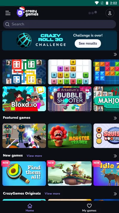 CrazyGames(游戏平台)  安卓版截图2